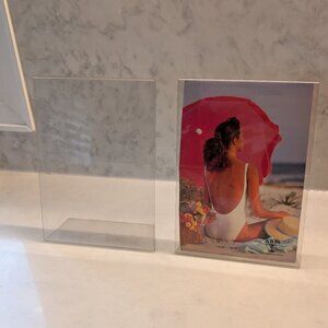 2 Vintage plastic clear frames